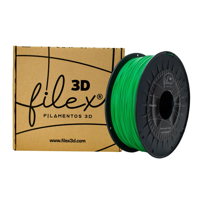 verde Filamento Filex3D PLA +PREMIUM VERDE