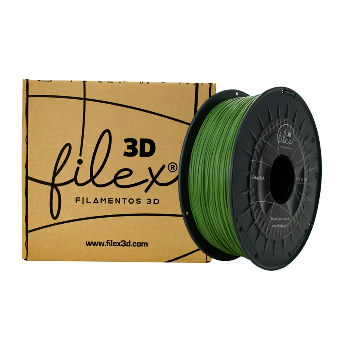 Filamento Filex3D PLA +PREMIUM VERDE MILITAR