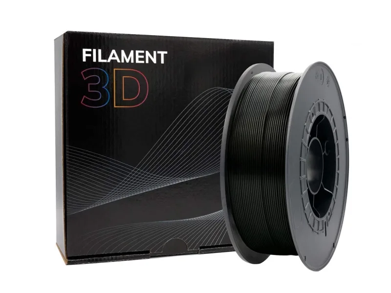 Filamento 3D - ASA - Color: Negro - 1.75 mm / 1 kg