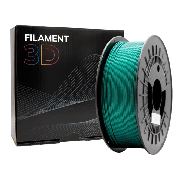 Filamento 3D - PLA GLITTER - Color: Verde - 1.75 mm / 1 kg